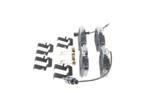 BOSCH 0986494529 Brake Pads Rear Low-Metallic W/ Anti-Squeak Plate Fits Seat VW