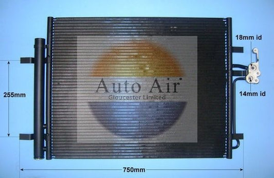 AUTO AIR 16-1336 Air Conditioning Condenser A/C Air Con For Ford Land Rover