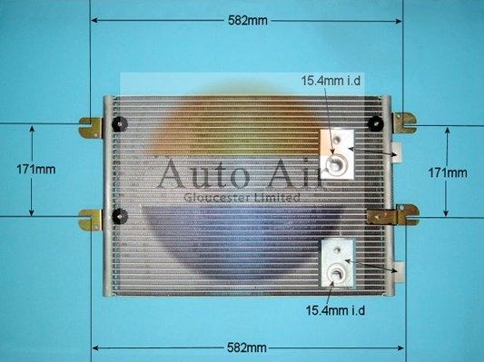 AUTO AIR 16-9921 Air Conditioning Condenser A/C Air Con Fits IVECO GINAF