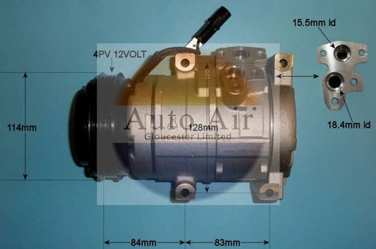 AUTO AIR 14-1027 Air Compressor A/C Air Con Air Conditioning Fits Hyundai Kia