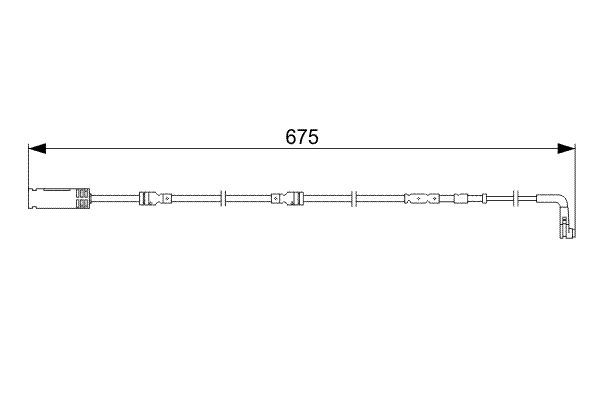 BOSCH 1987473051 Brake Pad Wear Warning Contact Front Fits BMW 1 Series 3 Series