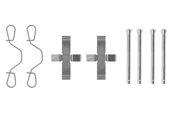 BOSCH 1987474003 Disc Brake Pad Accessory Kit Front Fits Audi 50 VW Derby Polo