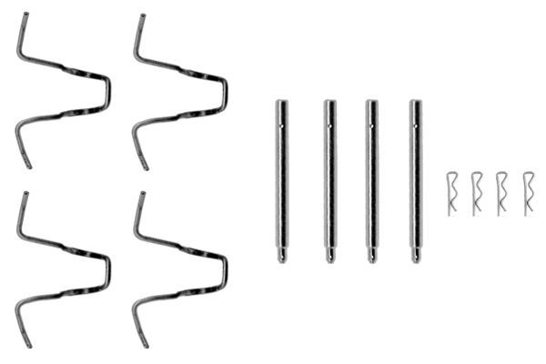 BOSCH 1987474056 Disc Brake Pad Accessory Kit Front Fits Mercedes-Benz 123