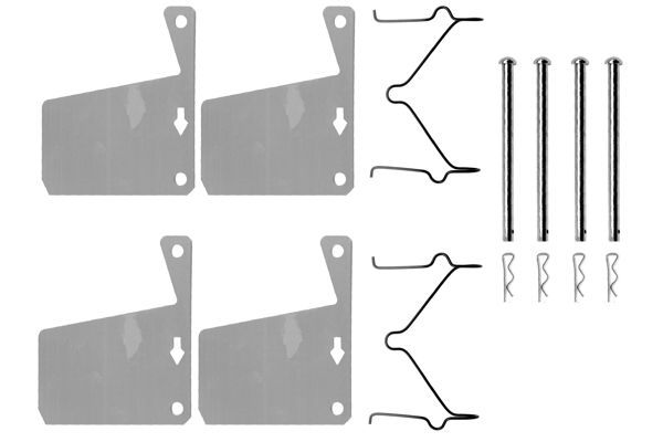 BOSCH 1987474071 Disc Brake Pad Accessory Kit Fitting Set Front Fits Ford