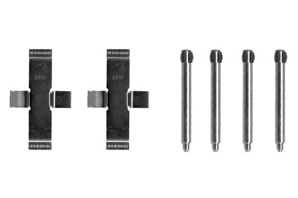 BOSCH 1987474101 Disc Brake Pad Accessory Kit Rear For Audi 80 Mercedes-Benz 190
