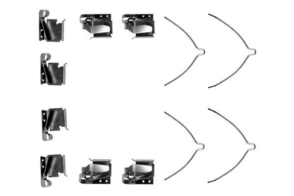 BOSCH 1987474279 Disc Brake Pad Accessory Kit Fitting Set Front Fits Toyota
