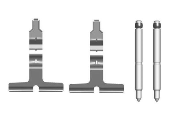 BOSCH 1987474430 Disc Brake Pad Accessory Kit Rear Fits Mercedes-Benz S-Class