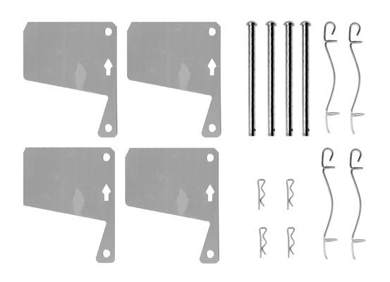 BOSCH 1987474601 Disc Brake Pad Accessory Kit Front Fits Ford Rover Triumph