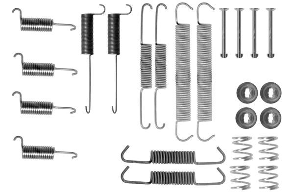 BOSCH 1987475133 Brake Shoes Accessory Kit Fitting Set Mounting Rear Fits VW