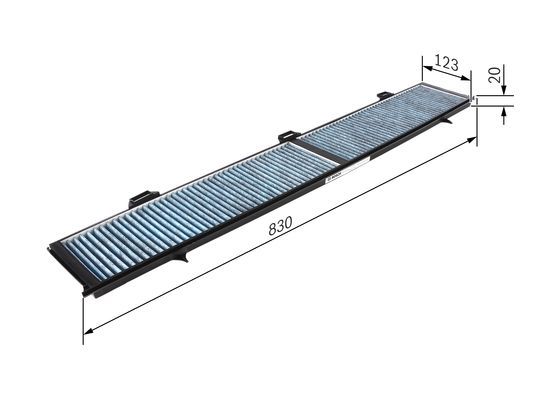 BOSCH 0986628508 Cabin Air Filter Fits Alpina D3 BMW 1 Series 3 Series X1