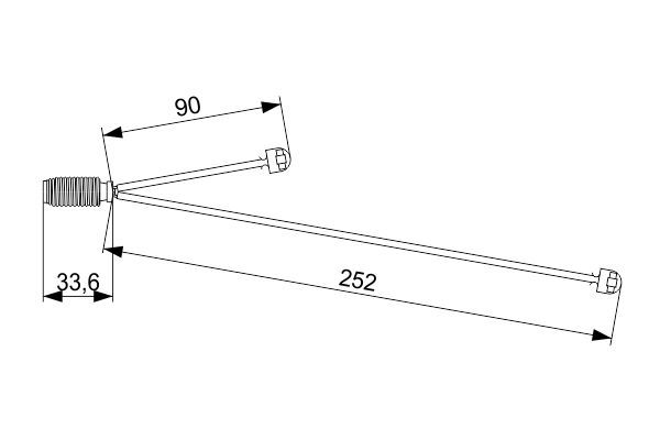 BOSCH 1987473558 Brake Pad Wear Warning Contact Front Fits Mercedes S-Class SL