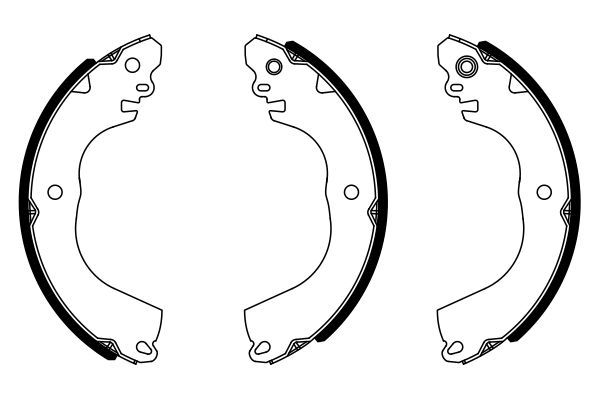 BOSCH 0986487951 Brake Shoe Set Rear For Citroën C-Zero Mitsubishi i Peugeot Ion