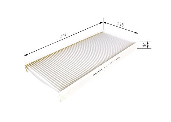 BOSCH 1987431181 Cabin Pollen Air Filter 493.5mm Length Fits MERCEDES-BENZ