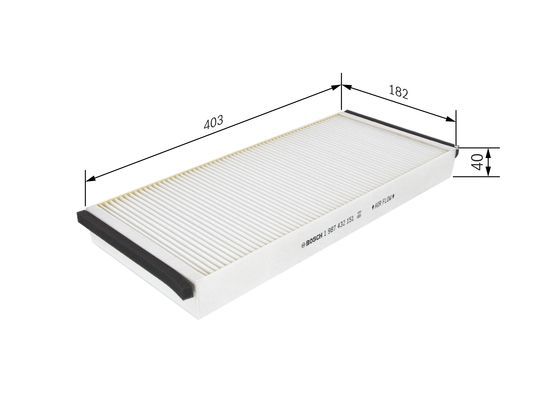 BOSCH 1987432151 Cabin Air Filter Fits MAN RENAULT SCANIA SCHAEFF TEREX BOBCAT