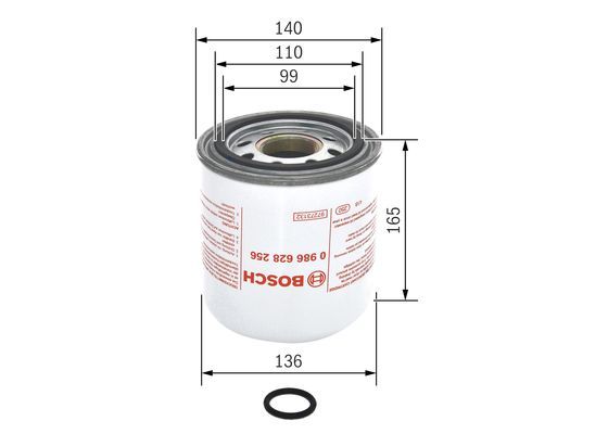 BOSCH 0986628256 Compressed-Air System Air Dryer Cartridge Fits RENAULT