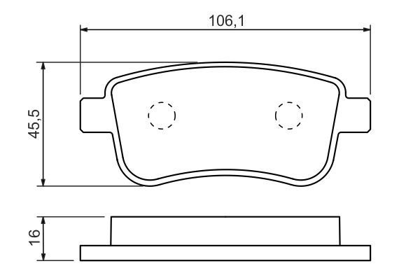 BOSCH 0986494452 Brake Pad Set For Disc Low-Metallic Fits RENAULT DACIA