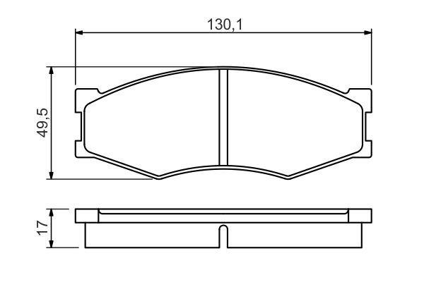 BOSCH 0986494541 Brake Pad Set For Disc Low-Metallic Fits NISSAN INFINITI