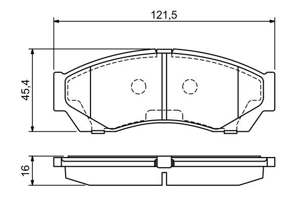 BOSCH 0986494681 Disc Brake Pad Set Front Low-Metallic Fits Rover Cityrover