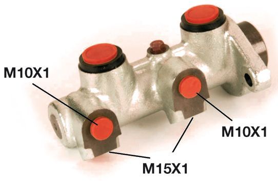 BOSCH 0986481040 Brake Master Cylinder Cast Iron 4 Connectors Fits Daewoo Lanos