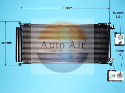 Auto Air 16-8898 A/C Air Con Condenser Air Conditioning Fits Honda Jazz
