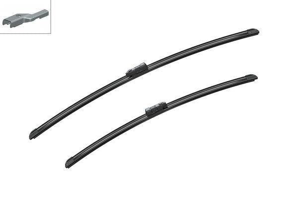 2 x BOSCH AEROTWIN A720S Flat Wiper Blades (Pair) 680/575mm Fits Vauxhall