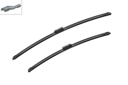 2 x BOSCH AEROTWIN A720S Flat Wiper Blades (Pair) 680/575mm Fits Vauxhall
