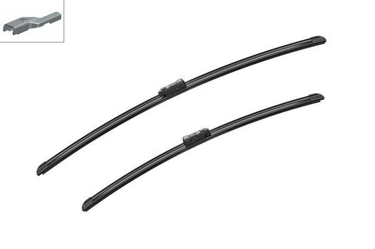 2 x BOSCH AEROTWIN A720S Flat Wiper Blades (Pair) 680/575mm Fits Vauxhall