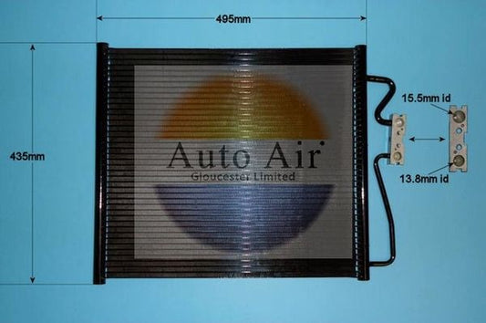 AUTO AIR 16-9693 Air Conditioning Condenser A/C Air Con Fits BMW 7 Series