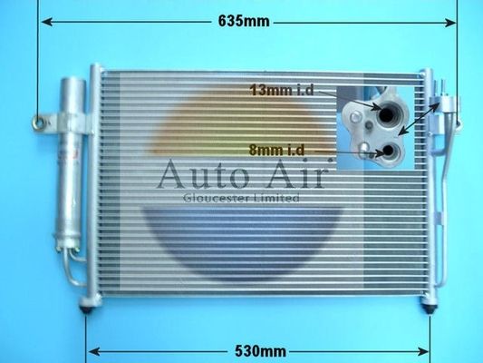 AUTO AIR 16-1004 Air Conditioning Condenser A/C Air Con Fits Hyundai Getz