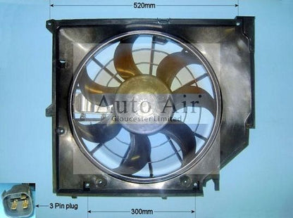 AUTO AIR 05-1177 Radiator Fan Electric Motor Centre Cooling Fits BMW 3 Series