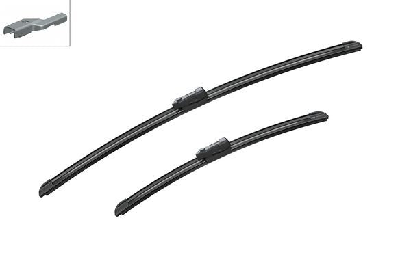 2x BOSCH Wiper Blades (Pair) For Citroen DS Fiat Ford Opel Peugeot Seat Vauxhall