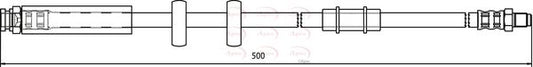 APEC HOS3614 Brake Hose Tube Line Pipe Front Braking System Fits Fiat Ducato