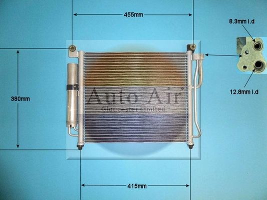 AUTO AIR 16-9901 Air Conditioning Condenser A/C Air Con Fits Kia Picanto
