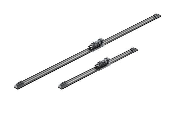 2 x BOSCH AEROTWIN A405S Flat Wiper Blades (Pair) 700/340mm Fits Ford Renault