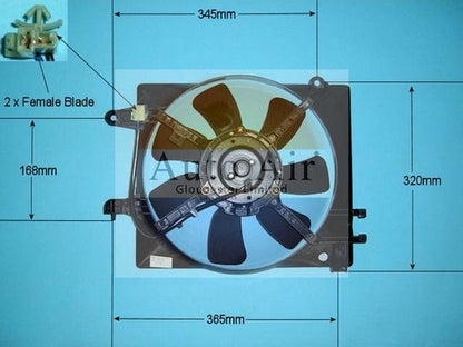 AUTO AIR 05-1129 Radiator Fan Electric Motor Centre Cooling Fits Daewoo Matiz