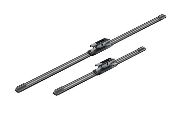 2 x BOSCH AEROTWIN A423S Flat Wiper Blades (Pair) 650/400mm Fits Citroen Renault