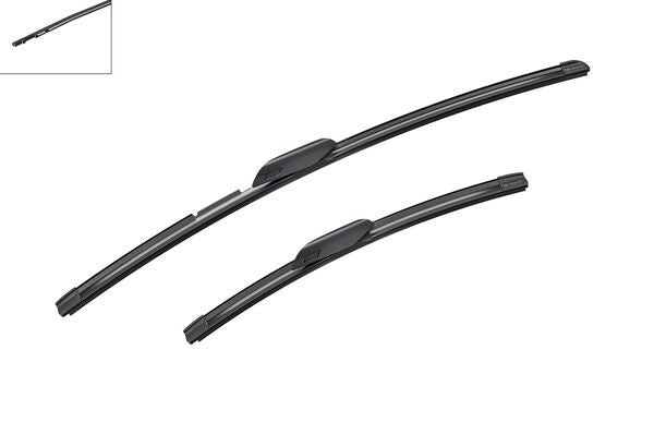 2 x BOSCH AEROTWIN A819S Flat Wiper Blades (Pair) 650/425mm Length Fits BMW