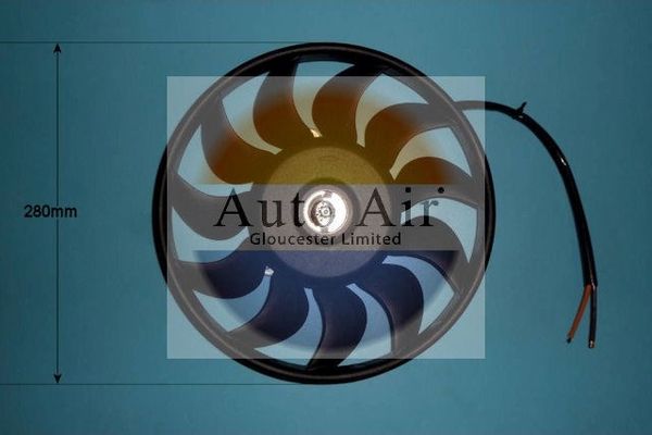 AUTO AIR 05-1009 Radiator Fan Electric Motor Driver Side Fits Audi A6 A6 Allroad