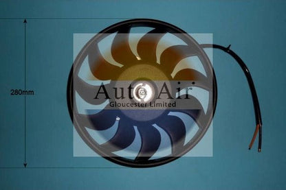 AUTO AIR 05-1009 Radiator Fan Electric Motor Driver Side Fits Audi A6 A6 Allroad