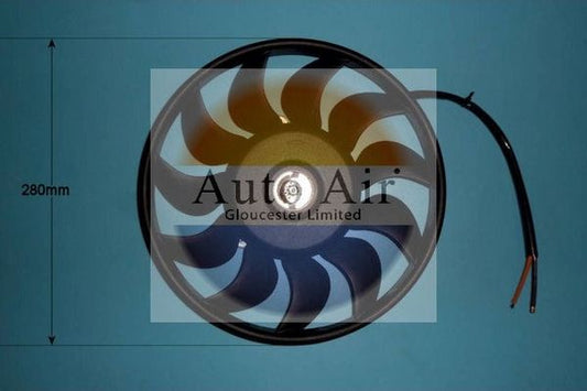 AUTO AIR 05-1009 Radiator Fan Electric Motor Driver Side Fits Audi A6 A6 Allroad
