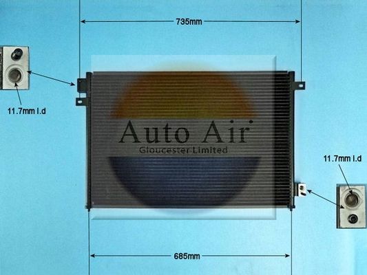 AUTO AIR 16-2046A Air Conditioning Condenser A/C Air Con Fits Jaguar S-Type