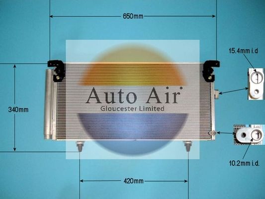 AUTO AIR 16-8918 Air Condenser A/C Air Conditioning Fits Subaru Legacy Outback