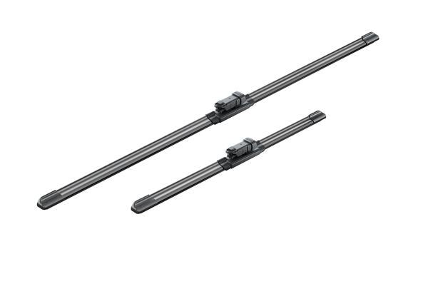 2 x BOSCH AEROTWIN A558S Flat Wiper Blades (Pair) Fits Citroen DS Peugeot Seat V