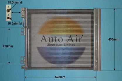 Auto Air 16-9993 A/C Condenser Air Conditioning Fits Nissan NV200 / Evalia NV200