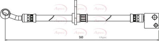APEC HOS3989 Brake Hose Tube Pipe Front Right O/S Driver Side Fits Honda Civic
