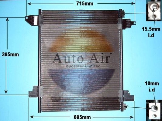 AUTO AIR 16-1214 Air Condenser A/C Air Conditioning Fits Mercedes-Benz M-Class