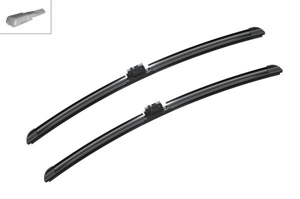 2 x BOSCH AEROTWIN A844S Flat Wiper Blades (Pair) 550/550mm Fits Mercedes