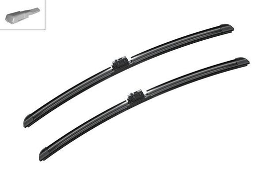 2 x BOSCH AEROTWIN A844S Flat Wiper Blades (Pair) 550/550mm Fits Mercedes