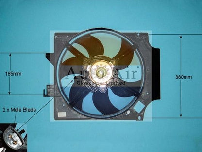 AUTO AIR 05-1136 Radiator Fan Electric Motor Centre Cooling Fits Ford Transit
