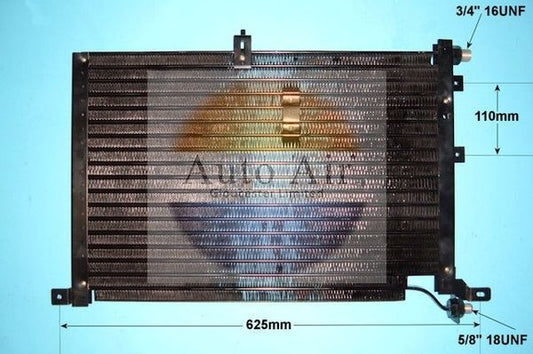 AUTO AIR 16-6500 Air Conditioning Condenser Air Con Replacement Fits Saab 9000